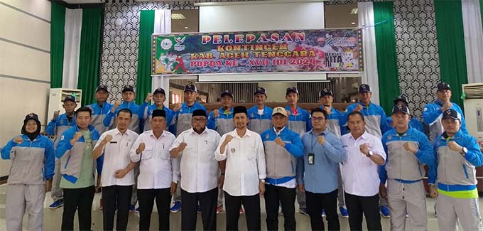Pelepasan Atlet Popda Aceh Agara